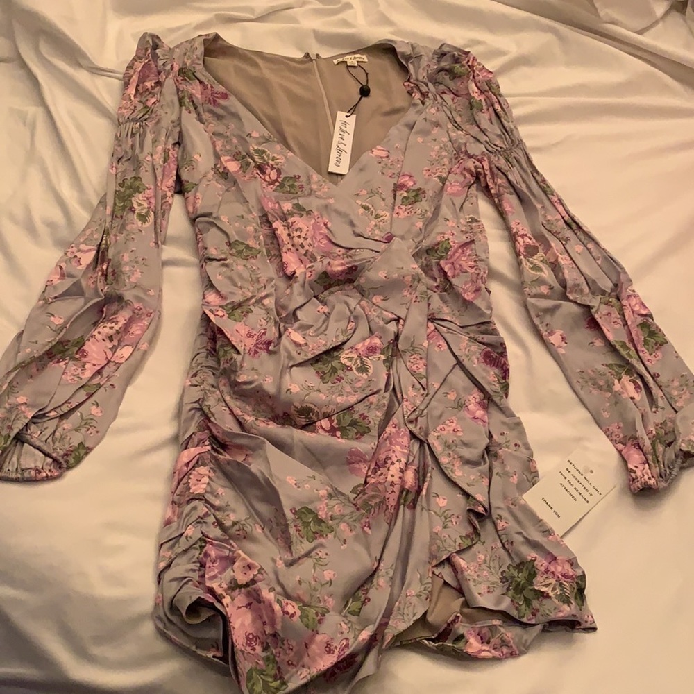 For Love & Lemons Jardin Floral Mini Dress